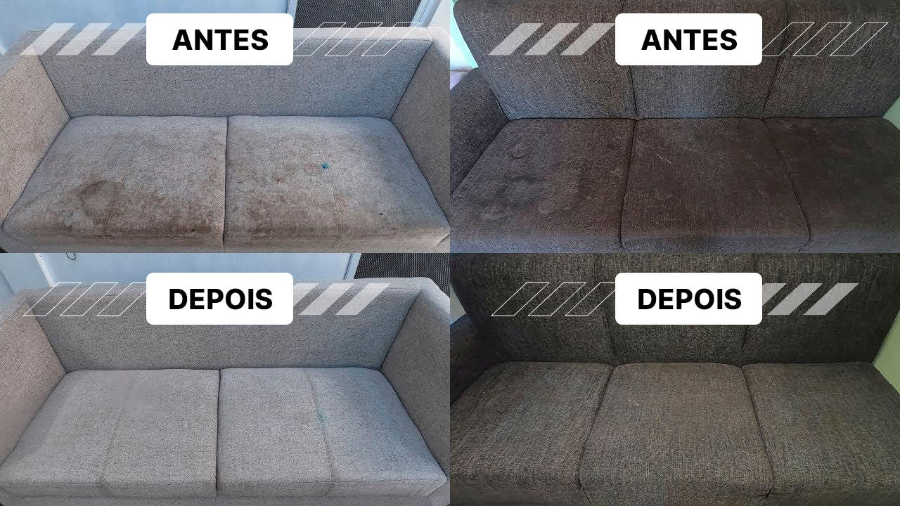 Antes e depois da Higienização - Pump Higieniza